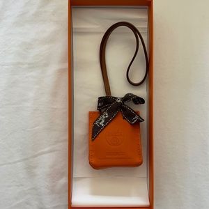 Hermes De Sac Orange Charm